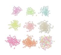 EXQUIMEUBLE Aggiungi Alle Tue Creazioni 9 Sacchetti Colorati Di Granelli Di Argilla Polimerica Pezzi Di Argilla Luminosa Per Decorazioni Artigianali