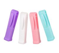 EXQUIMEUBLE Apribottiglie per Fiale in Plastica Resistente, Rompi-ampolla Riutilizzabile Design Scanalato Antiscivolo, Set da 4 Pezzi Colorati, Strumento Portatile per Infermieri e Operatori