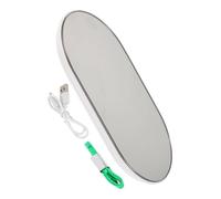 EXQUIMEUBLE Bagno per Peso Corporeo Alta Precisione con Display LED Mini Portatile in Vetro Temperato per Uso Quotidiano Viaggi e Dormitori