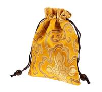 EXQUIMEUBLE Borsa Portaoggetti Ricamata Seta Cinese Con Chiusura Coulisse Per Gioielli Monete e Piccole Cose Per Viaggi e Uso Domestico