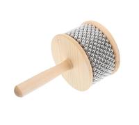 EXQUIMEUBLE Cabasa Percussiva Legno per Insegnamento Musicale Strumento Facile da Giocare per Scuole Team e Pratiche Design Elegante e Materiale Resistente