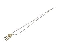 EXQUIMEUBLE Collana Ragazza Ciondolo Sfera Profumata in Lega di Bronzo Antico e Corda di Cera, Collana Cattura Sogni come Regalo per Compleanni o Festa della Mamma