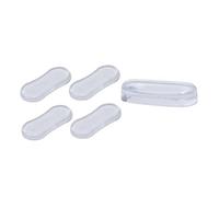 EXQUIMEUBLE Copriwater Paraurti Per Coperchio Del Water 5 Pezzi in Silicone Pu Trasparente Tampone Ammortizzante Adesivo Antiscivolo Protezione Coperchio Wc Bagno Casa