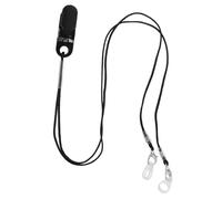 EXQUIMEUBLE Cordino Di Ritenzione Per Amplificatore Acustico Con Clip Anti-smarrimento Nero, Supporto Di Sicurezza Per Audiofoni Retro-auricolari, Fissaggio Sicuro Per Anziani e Viaggi