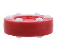 EXQUIMEUBLE Disco da Hockey per Allenamento Roller e Ghiaccio in Plastica Pp, Forma Rotonda, Colore Rosso, Miglior Controllo e Equilibrio, Adatto per Uso Indoor e Outdoor