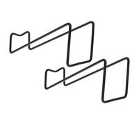 EXQUIMEUBLE Espositore per Bottiglie di Vino 2 Pezzi Portabottiglie da Appoggio in Metallo Assemblaggio Integrato per Ambienti Domestici e Commerciali Supporto Vino Moderno