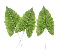 EXQUIMEUBLE Foglie Artificiali Verdi Resistenti a Tutte le Condizioni Atmosferiche 3 di e Plastica per Decorazioni Tropicali per Ufficio e Negozi