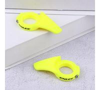 EXQUIMEUBLE Manubrio a Corno per Bici da Montagna e Fixed Gear in Pc+fibra di Vetro, Sicuro e Stabile, Impugnatura Professionale Gialla per Accessori Bici