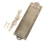 EXQUIMEUBLE Mezuzah Religiosa Metallo con Decorazione per Porta con eredità Ispanica Facile Installazione e Significato Culturale Unico per La Tua Casa