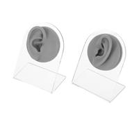 EXQUIMEUBLE Modello orecchio in silicone per esposizione orecchini e gioielli, 1 set, mantiene la forma, per ambiente di apprendimento domestico