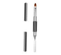 EXQUIMEUBLE Per Unghie Acciaio Inossidabile Doppia Strumento Multifunzionale Per Nail Art e Estensione Unghie Per Tecniche Goffratura e Applicazione Gel