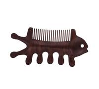 EXQUIMEUBLE Pettine Massaggiante Legno Di Sandalo Pettine Denti Larghi Per Massaggio Capelluto e Relax Totale Design Duale Per Stimolazione e Crescita Dei Massaggiatore Per Scalp e Corpo