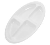 EXQUIMEUBLE Piatto Diviso Antiscivolo Per Anziani Piastra Con Scomparti Per Controllo Porzioni e Facile Da Pulire Per Pasti Per Anziani e Persone Con Disabilità