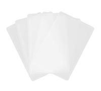 EXQUIMEUBLE Proteggi Carte Rigide in Plastica 5 Pezzi Custodia Trasparente per Tessere Identificative e Biglietti da Visita Leggera per Uso Quotidiano