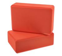 EXQUIMEUBLE Set da 2 Blocchi di Schiuma Eva ad Alta Densità per Yoga e Pilates, Mattone Leggero Antiscivolo Bordi Smussati, Supporto per Esercizi e Allenamento, per Adulti, Portatile