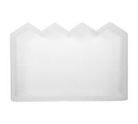 EXQUIMEUBLE Stampo Fai da Te per Mattoni da Giardino in Plastica Bianca Superficie Liscia e Facile da Pulire per Bordure di Aiuole e Recinzioni per Piscine