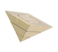 EXQUIMEUBLE Statua di Piramide Ottone Rotante Decorazione da Scrivania Feng Shui per Ufficio e Casa Giocattolo Interattivo per Lo Stress e Abbellire Ambienti