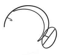 EXQUIMEUBLE Supporto Sospeso in Ferro Nero per Espositore Ornamentale a Forma di Globo di Vetro, Porta Fioriera ad Aria Stabile e Resistente per Decorazioni da Interno e Balcone