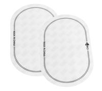 EXQUIMEUBLE Tappetino Protettivo Doppio Per Meccanismo Batteria, Adesivo Rinforzante Per Pelle Tamburo Bianco, Set 2 Pezzi Per Protezione Batteria e Fornitura Percussioni Domestiche