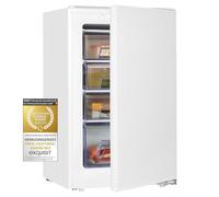 Exquisit Congelatore da incasso EGS101-080E | volume 77 l | congelatore da incasso alto 87 cm | fermo porta sostituibile | bianco