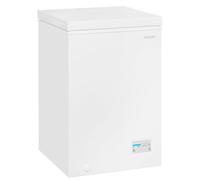 Exquisit Congelatore GT100-E-040E bianco | dispositivo da terra | volume 98 l | controllo elettronico | cestello di sospensione | bianco | funzione di congelamento rapido