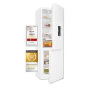 Exquisit Frigorifero congelatore KGC320-95-E-WS-040C bianco | Capacità utile 313 l | Frigorifero freestanding con distributore d'acqua | Allarme | 4 stelle congelamento