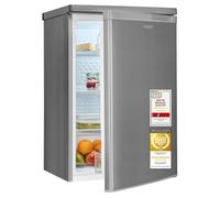 Exquisit Frigorifero intero da 126 l silenzioso 35 dB, illuminazione LED, larghezza 55 cm, KS516-V-040C Inoxlook