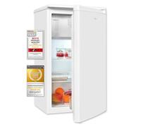 Exquisit Frigorifero KS117-3-041E bianco | 81 L di volume | Frigorifero con congelatore freestanding | LED | Vassoio per verdure | Frigorifero indipendente con congelatore
