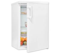 Exquisit Frigorifero senza congelatore, 133 litri, illuminazione interna a LED, 3 ripiani in vetro, regolazione manuale della temperatura, fermata della porta sostituibile, KS16-V-H-010C bianco