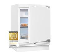 Exquisit Frigorifero sottopiano UKS130-4-FE-010D | capacità utile 121 l | fermata della porta sostituibile | luce LED | segnale di allarme