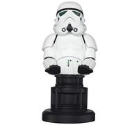 Exquisit Gaming - Supporto per Smartphone o Joystick Cable Guy Stormtrooper CGCRSW300011 con Cavo USB - Type-C di 2 mt con Adattatore Lightning e Micr