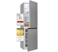 Exquisit KGC265-70-NF-040C - Frigorifero congelatore, 253 litri, congelatore a 4 stelle, altezza 180 cm, colore: Bianco