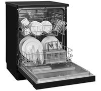 Exquisit Lavastoviglie GSP6312-030D nero | Lavastoviglie 60 cm | 12 soffitti su misura | Apriporta auto | Modalità intensiva | Dispositivo sottopiano