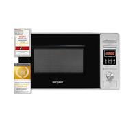 Exquisit Microonde MW 820 DI | Dispositivo da pavimento | Argento | Piatto girevole da 25,5 cm | Camera di cottura 20 l | Illuminazione interna | Timer | 5 livelli | Microonde