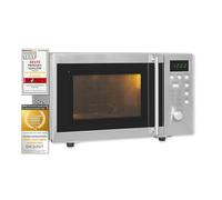 Exquisit Microonde UMW 800 G-3 Inox | 800 Watt | Grill 1000 Watt | Microonde sottopiano | Acciaio Inoxlook