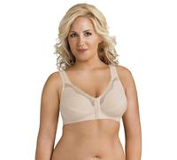 Exquisite Form 5100531 Women's Fully Wireless Cotton Back & Posture Support Bra with Front Closure & Lace