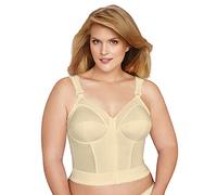 Exquisite Form, 5107530, Reggiseno totalmente senza ferretto, a bustino, per schiena e postura, completamente dimagrante, con chiusura frontale, Beige, 6D