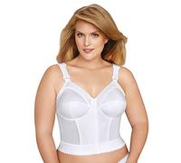 Exquisite Form Fully Women's Front Close Longline Posture Bra #5107530 Reggiseno, Opaque, Bianco, 7C Donna