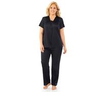 Exquisite Form Pigiama da Donna, Nero Mezzanotte., XL Piu