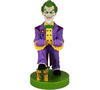 Exquisite Gaming Cable Guys: DC Comics - Joker, statua in PVC alta 8 pollici, licenza ufficiale, supporto per dispositivo/telefono cellulare/videogioco, include cavo di ricarica da 4 pollici