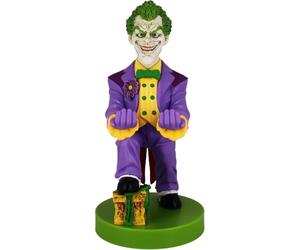 Exquisite Gaming Cable Guys: DC Comics - Joker, statua in PVC alta 8 pollici, licenza ufficiale, supporto per dispositivo/telefono cellulare/videogioco, include cavo di ricarica da 4 pollici