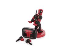 EXQUISITE GAMING Deadpool TWS Buds Pro con supporto mini-figurina da 10 cm AURICOLARI WIRELESS, Nero, Rosso