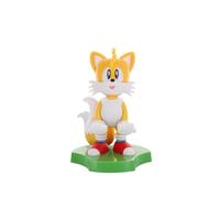 Exquisite Gaming: Holdems: SEGA - Tails - Auricolari e supporto per telefono, Cable Guys Stand, Mini oggetti da collezione con una torsione, Classic Sonic con licenza