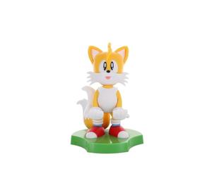 Exquisite Gaming: Holdems: SEGA - Tails - Auricolari e supporto per telefono, Cable Guys Stand, Mini oggetti da collezione con una torsione, Classic Sonic con licenza