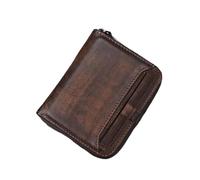 Exquisite Head Layer Cowhide Wallet Thin Fashion Men Short Money Billfold Clip retro Male Vertical Zipper Casual Youth Small Purses Wallets