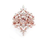 Exquisite Women's Gemstone Ring Bridal Princess Wedding Engagement Ring Size 9 Exquisite Workmanship Nice processing