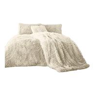 EXQUIZIT HOME® Teddy Cuddles Hug & Snug Set di biancheria da letto in pile effetto peluche con copripiumino e federa - Caldo e accogliente, morbido copripiumino in pile effetto peluche - Lavabile in