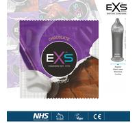 Exs Preservativi Chocolate al Sapore di Cioccolata, Liscio e Svasato - Size 54mm