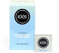 EXS Preservativi Nano Thin Preservativi sottilissimi e di qualità Vegan 12 Pezzi