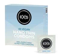 EXS Preservativi Nano Thin Preservativi sottilissimi e di qualità Vegan 48 Pezzi